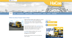 Desktop Screenshot of hacas-transport.nl