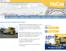 Tablet Screenshot of hacas-transport.nl